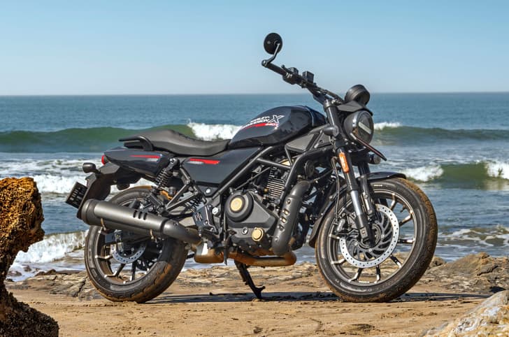 Harley-Davidson X440 T static shot on beach