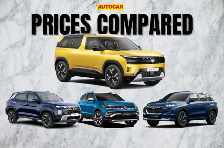 Tata Sierra price compared with rivals