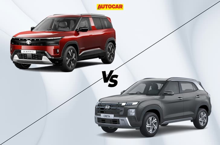 Tata Sierra vs Hyundai Creta: Which SUV’s top variant has more features?