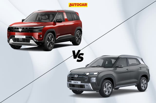 Tata Sierra vs Hyundai Creta: Which midsize SUV’s top variant has more features?