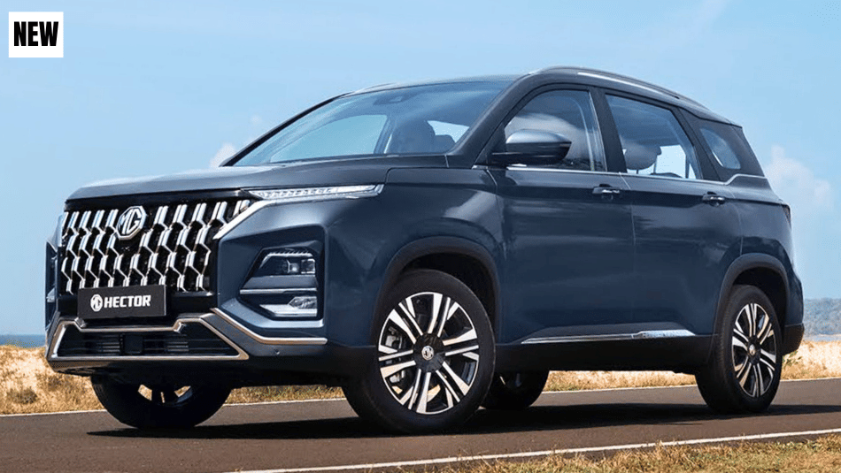 New MG Hector facelift front quarter