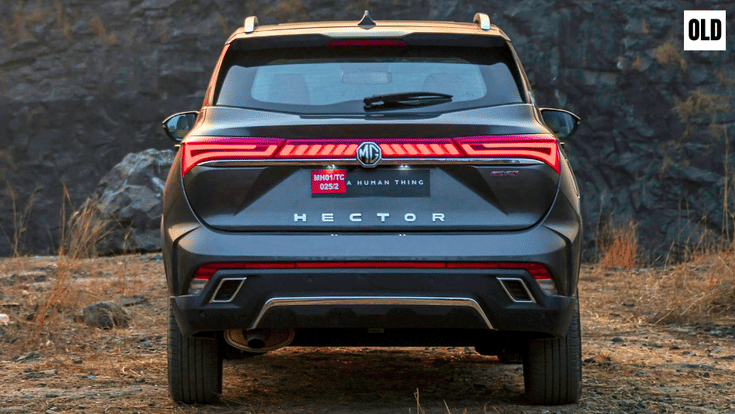 Old MG Hector rear design Old MG Hector rear design