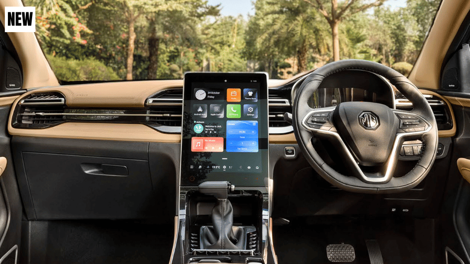 New MG Hector facelift dashboard