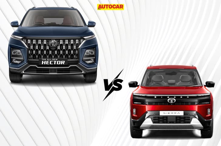 MG Hector vs Tata Sierra