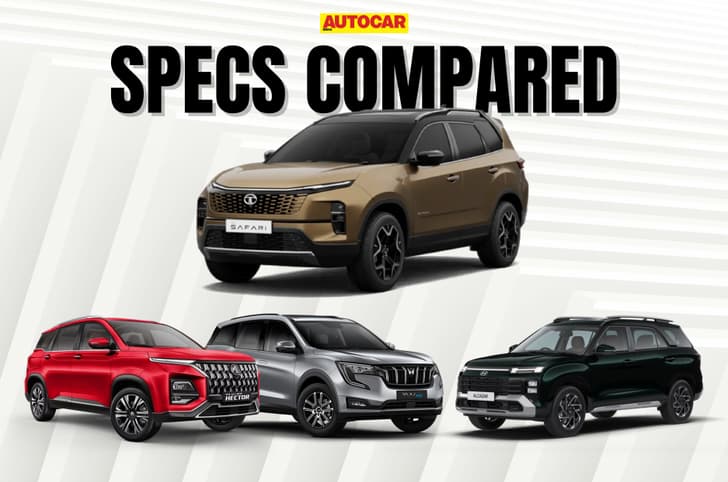 Tata Safari petrol vs rivals: Specifications compared