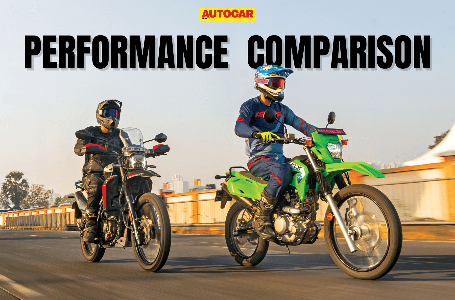 KLX230 vs Xpulse 210 tracking shot