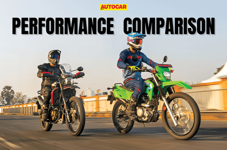KLX230 vs Xpulse 210 tracking shot