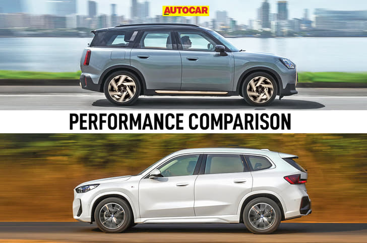 BMW iX1 LWB vs Mini Countryman Electric real world performance comparison