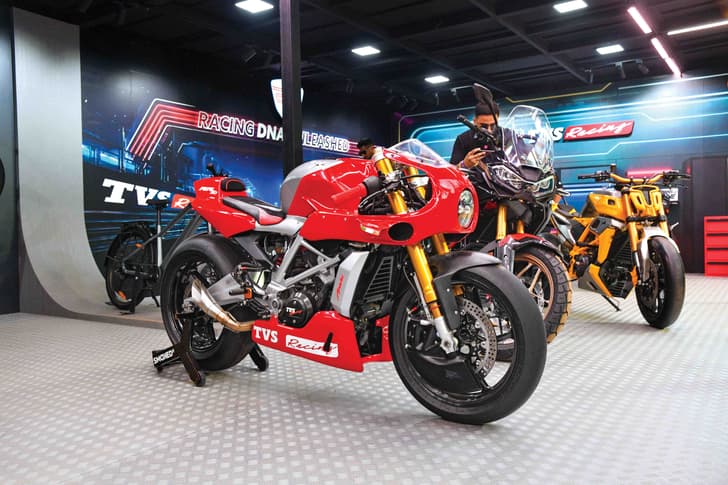 Custom track-spec RTR 310 on display at MotoSoul 2025