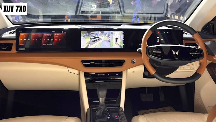 Mahindra XUV 7XO dashboard