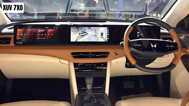 Mahindra XUV 7XO dashboard Mahindra XUV 7XO dashboard
