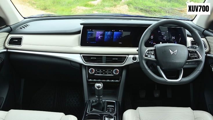 Mahindra XUV700 dashboard Mahindra XUV700 dashboard