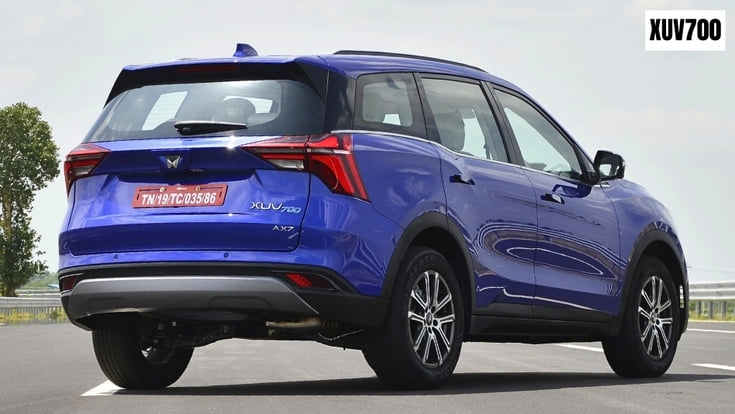Mahindra XUV700 rear quarter Mahindra XUV700 rear quarter