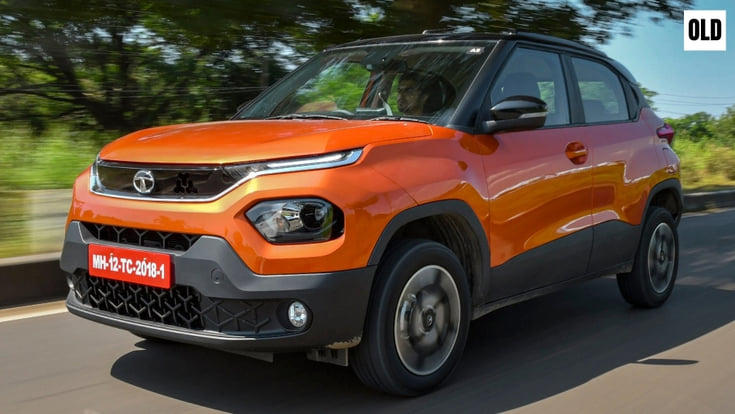 Old Tata Punch front quarter tracking