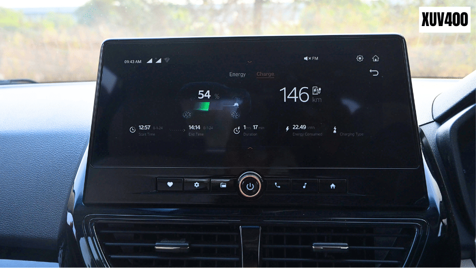 mahindra xuv400 touchscreen