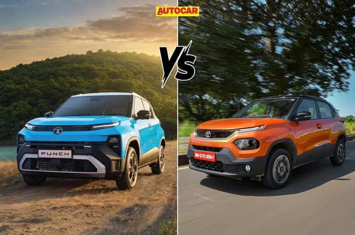 Tata Punch new and old