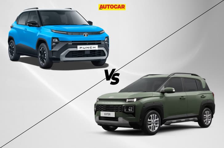 2026 tata punch facelift vs hyundai exter top trim comparison price and features