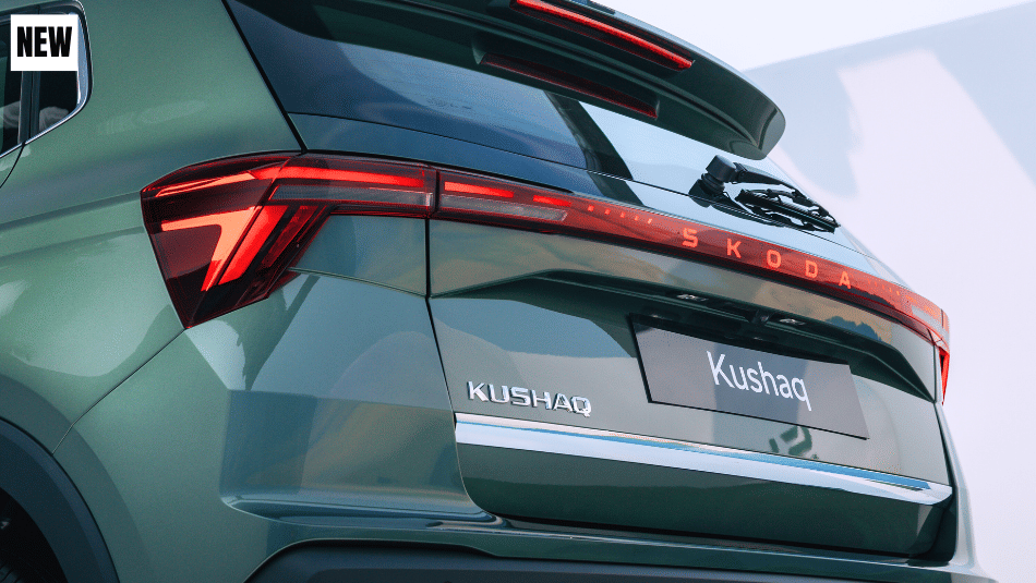 skoda kushaq facelift rear