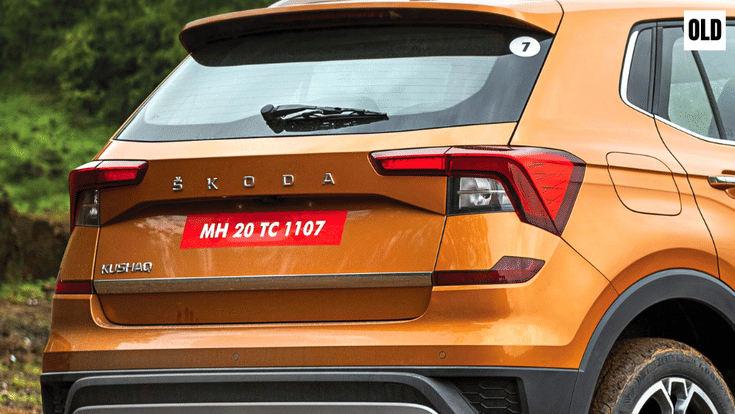 skoda kushaq rear