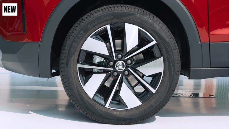 skoda kushaq facelift wheels