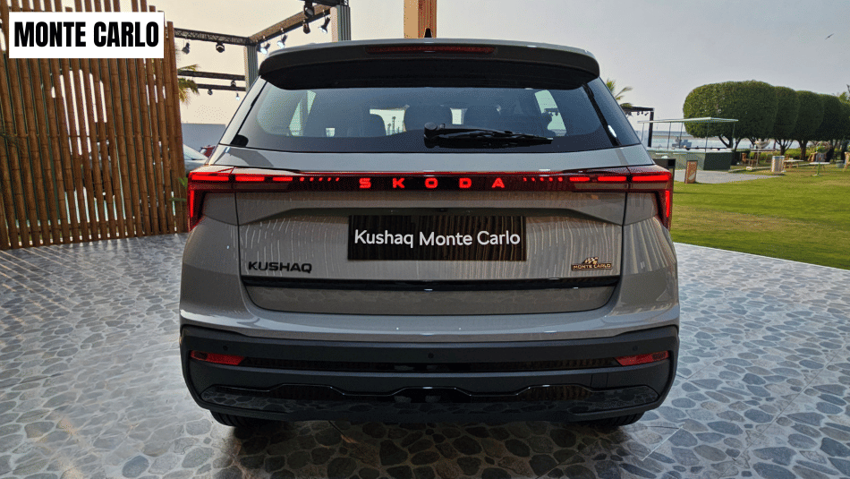 skoda kushaq monte carlo rear