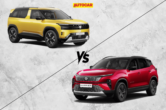Tata Sierra vs Harrier top trim: Which offers more features?