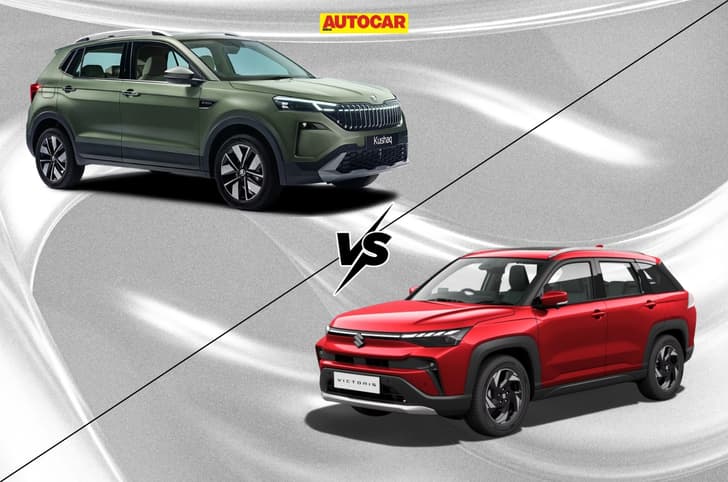 Skoda Kushaq facelift vs Maruti Victoris specifications compared Skoda Kushaq facelift vs Maruti Victoris specifications compared