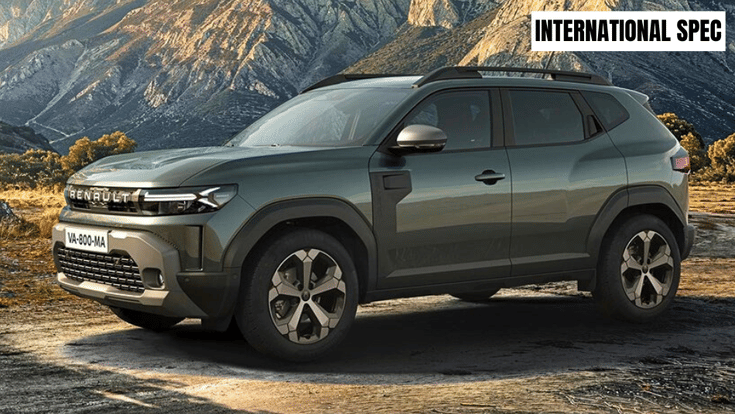 Global-spec 2026 Renault Duster front third