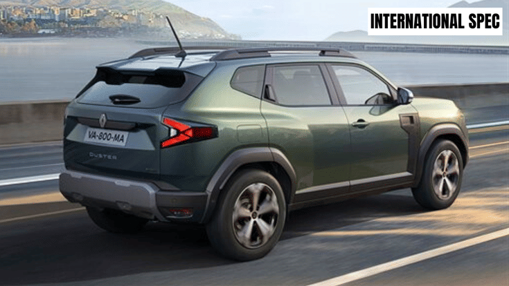 Global-spec 2026 Renault Duster rear third