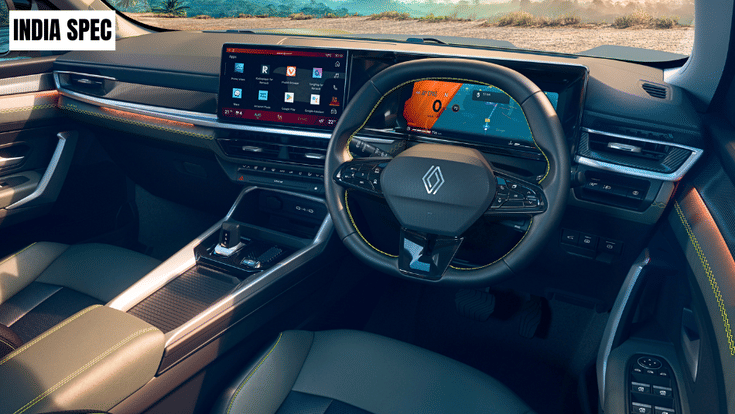 India-spec 2026 Renault Duster interior