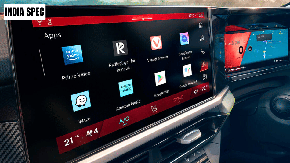 India-spec 2026 Renault Duster dashboard