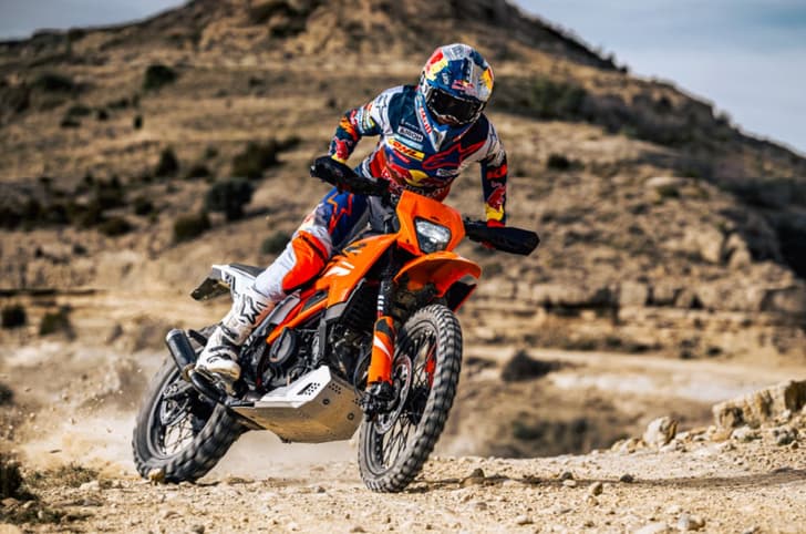 KTM 390 Enduro R Sliding Lead Image