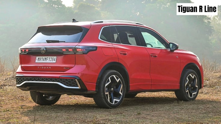 Volkswagen Tiguan R-Line rear three quarter
