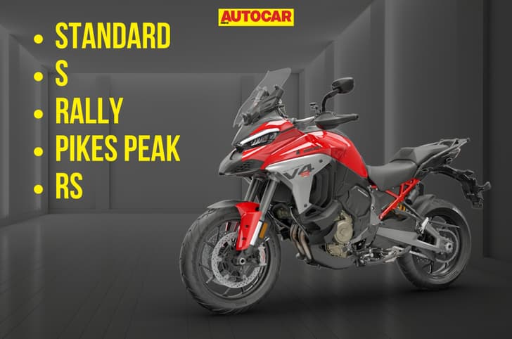 Ducati Multistrada V4 S front left side static in studio
