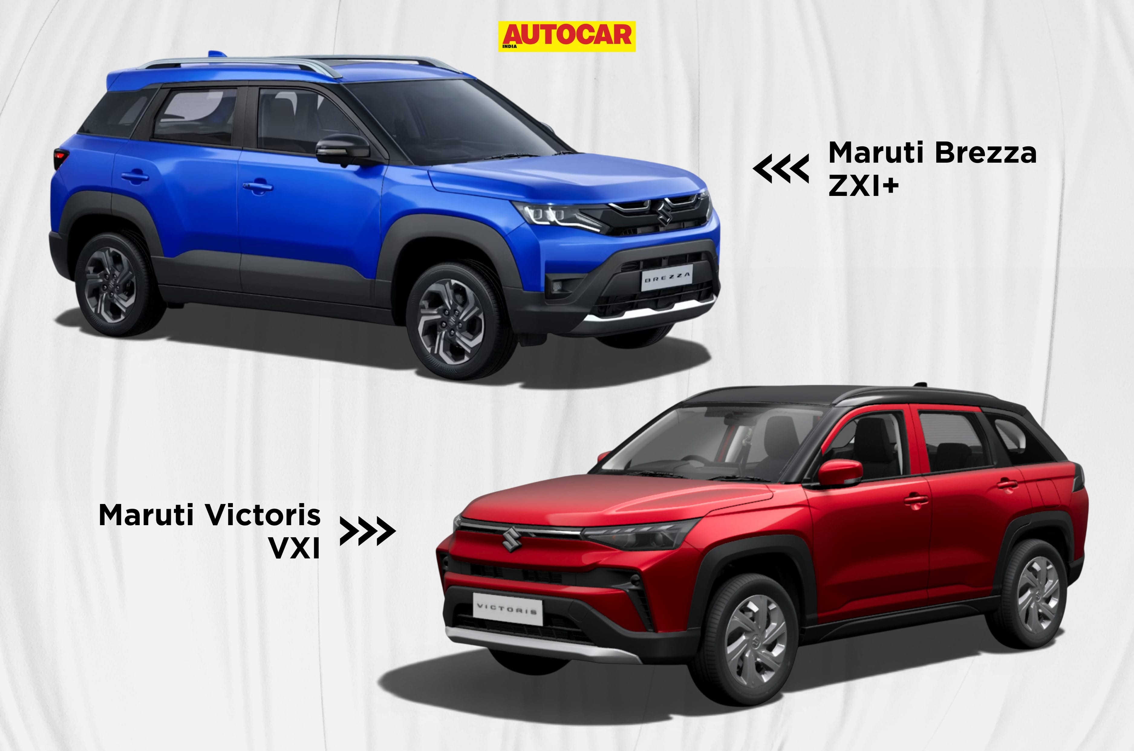 Maruti Brezza ZXI+ vs Victoris VXI: Which offers more value?