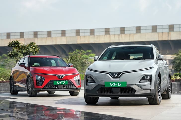 Vinfast VF6 and VF7 front