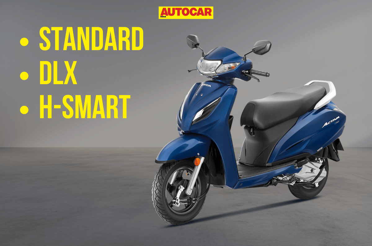 Honda Activa 110 front left side static in studio