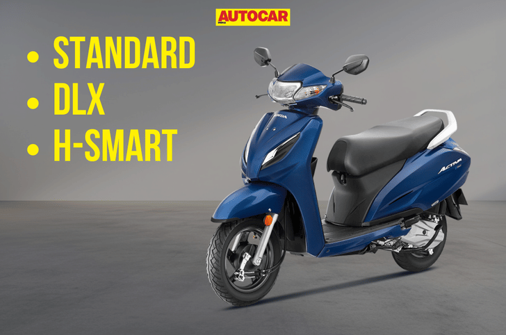 Honda Activa 110 front left side static in studio