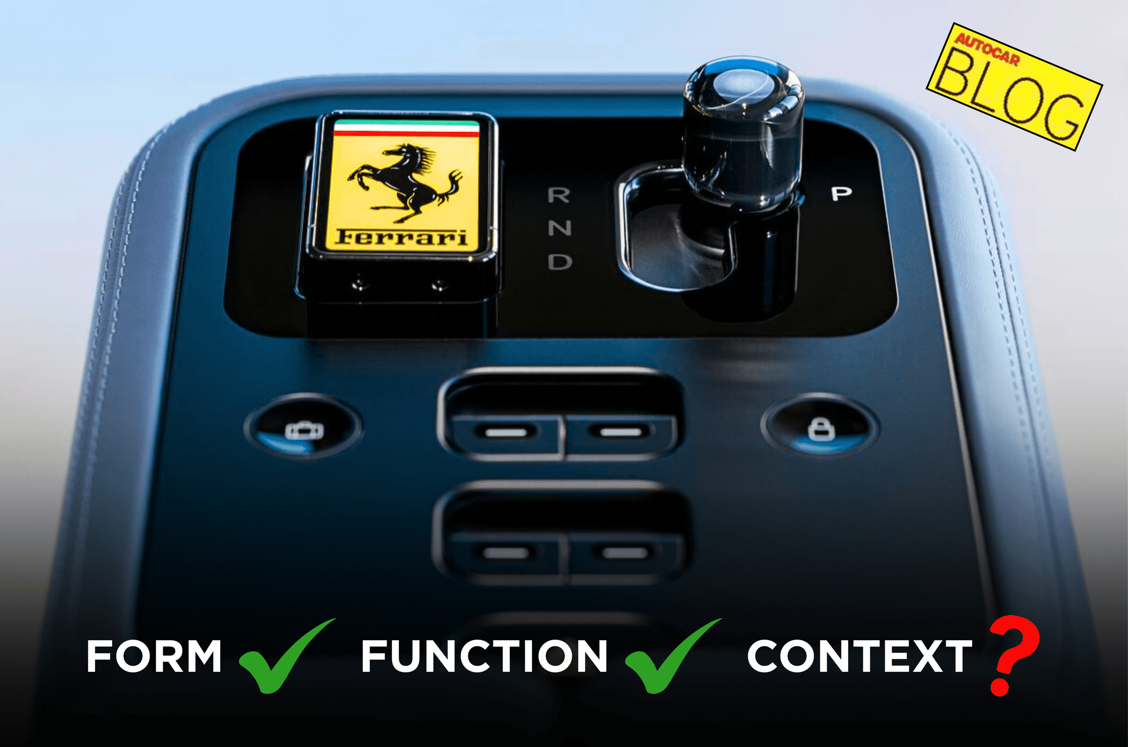 Ferrari Luce interior: full marks for form &amp; function, but is the context right?