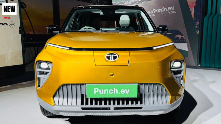 New Tata Punch EV front static