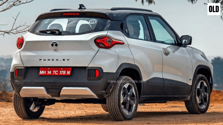 Old Tata Punch EV rear quarter static