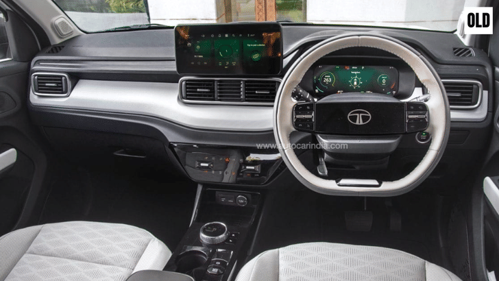 Old Tata Punch EV interior Old Tata Punch EV interior