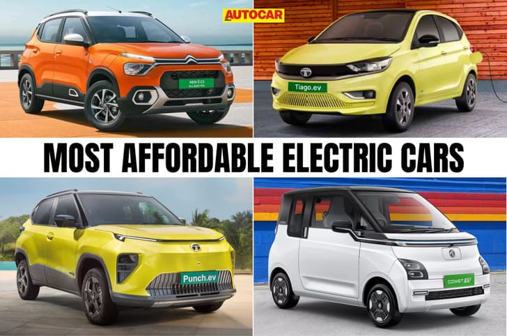 Most affordable EVs in India