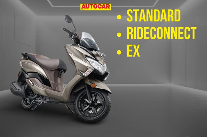 Suzuki Burgman front right side static in studio