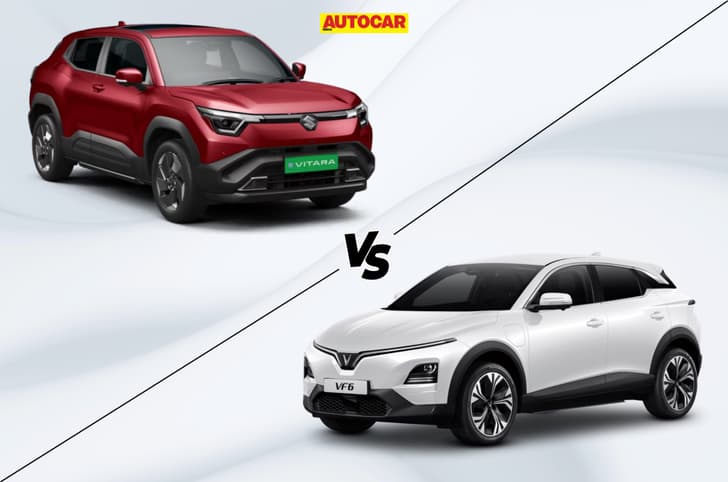 Maruti e Vitara vs Vinfast VF6 top trims compared Maruti e Vitara vs Vinfast VF6 top trims compared