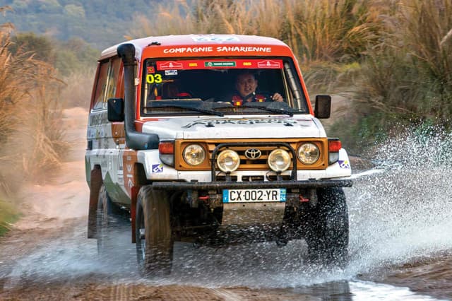 Off-roading in a Toyota Land Cruiser Dakar Rally truck: Unbreakable