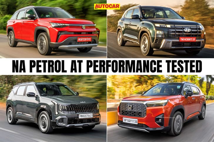 Naturally aspirated petrol automatic midsize SUVs performance test Naturally aspirated petrol automatic midsize SUVs performance test