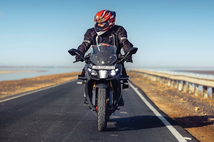 TVS Apache RR 310: Across the Rann