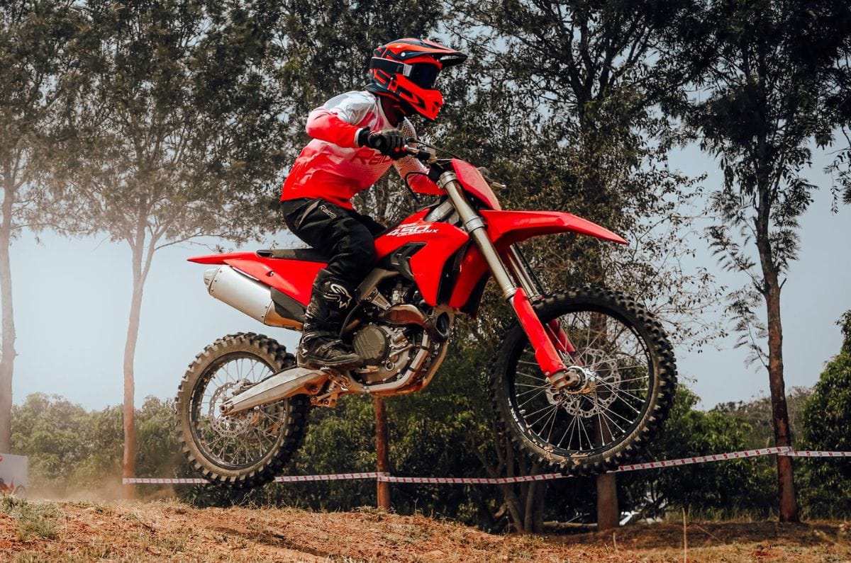 Ducati Desmo450 MX jump shot