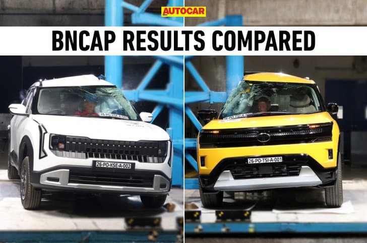 Kia Seltos vs Tata Sierra: Bharat NCAP results compared Kia Seltos vs Tata Sierra: Bharat NCAP results compared